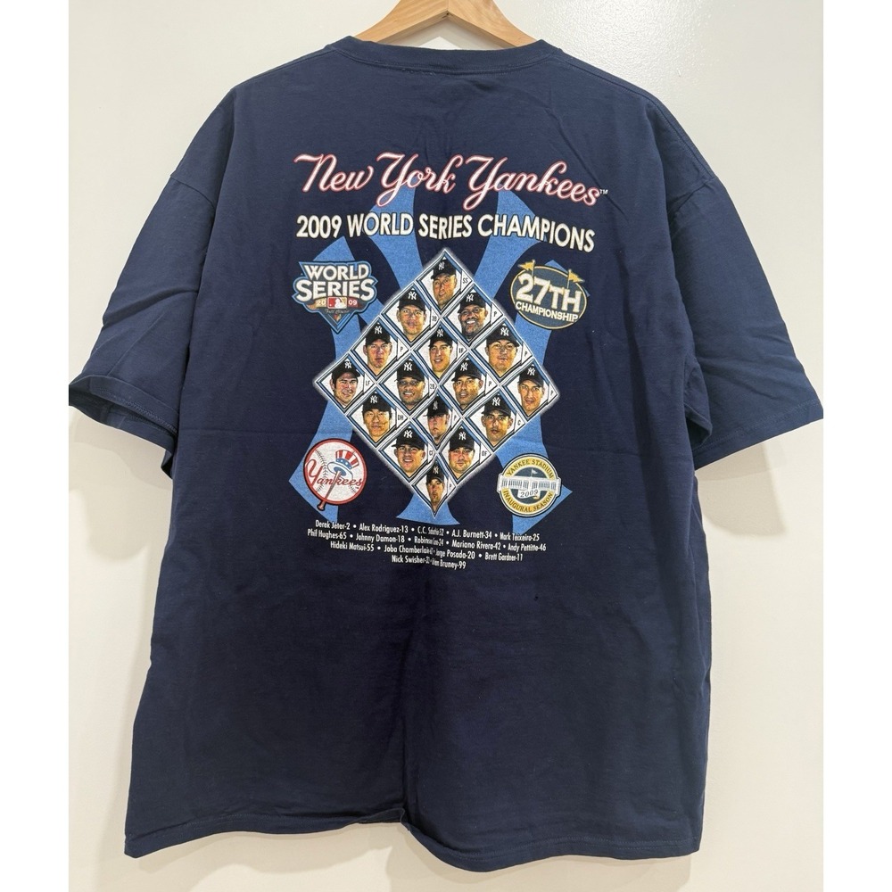 2009 New York Yankees 27 Time World Series Champions Tshirt‎